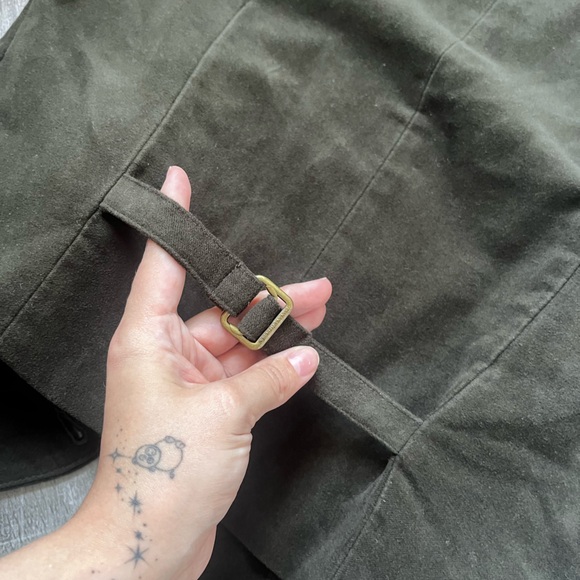 Vintage dark green west - Picture 4 of 5